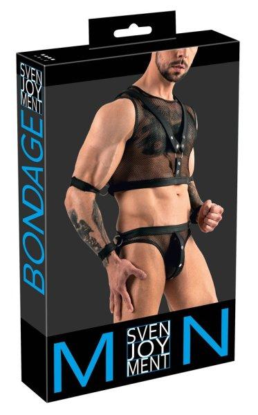 / Svenjoyment Bondage - necc top és jock alsó szett (fekete)