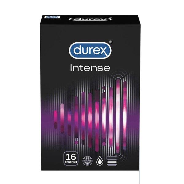 Durex Intense - bordázott és pontozott óvszer (16db)