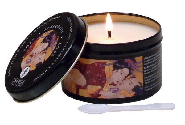 Shunga testgyertya - vágyfokozó - rózsa (170ml)