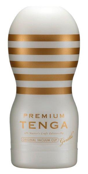 TENGA Premium Gentle - eldobható maszturbátor (fehér)