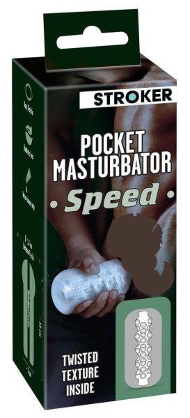 STROKER Speed - műpopsi maszturbátor (átlátszó)