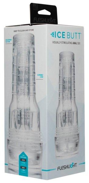 Fleshlight Ice Butt - műpopsi maszturbátor (átlátszó)