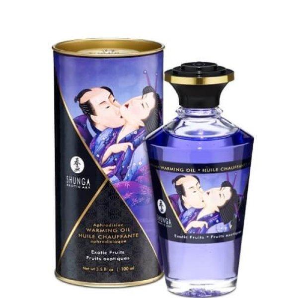 Shunga - melegítő masszázsolaj - egzotikus gyümölcs (100ml)