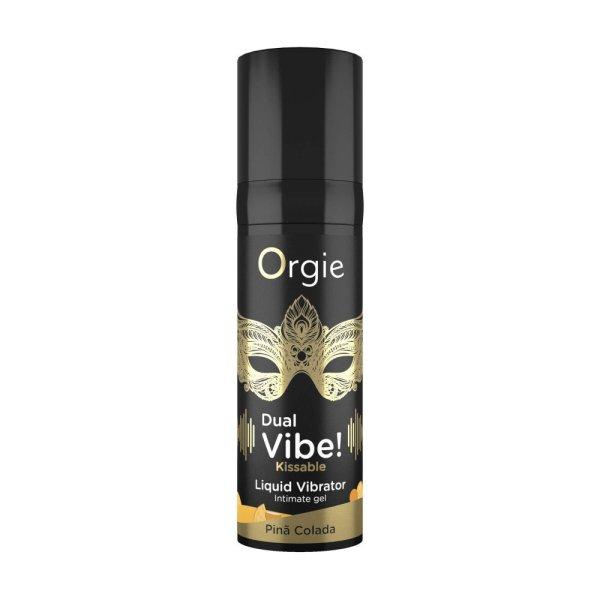 Orgie Dual Vibe! - folyékony vibrátor - Pinã Colada (15ml)