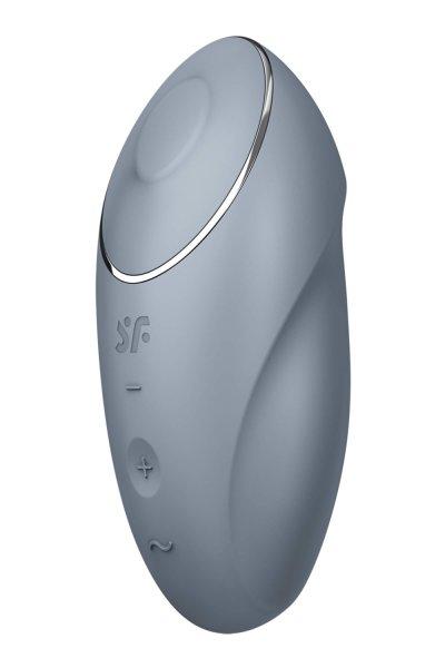 Satisfyer Tap & Climax 1 - 2in1 csikló vibrátor (szürke)