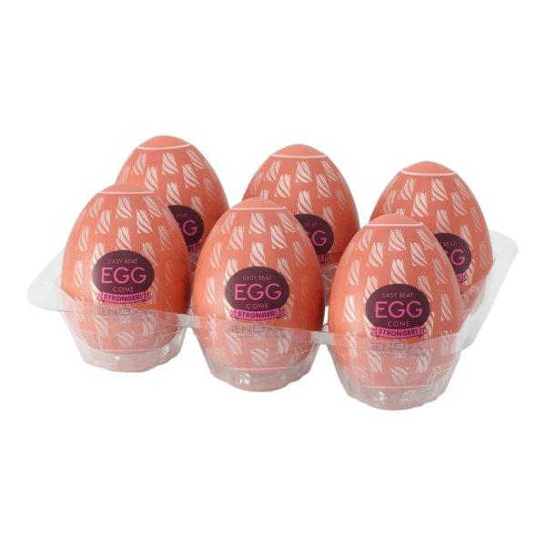 TENGA Egg Cone Stronger - tojás maszturbátor (6db)