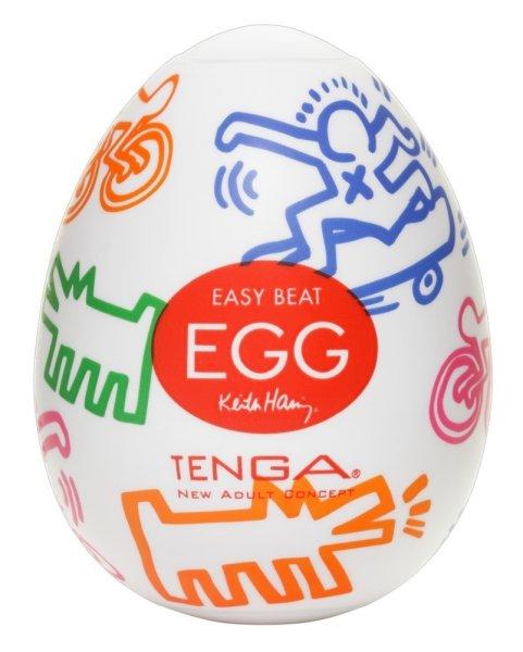 TENGA Egg Keith Haring Street - tojás maszturbátor (1db)