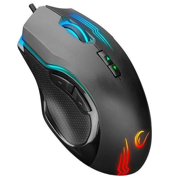 Rampage Egér Gamer - SMX-G38 CLAW (7200DPI, 8 gomb, makro, RGB LED, 1,8m
harisnyázott kábel, fekete)