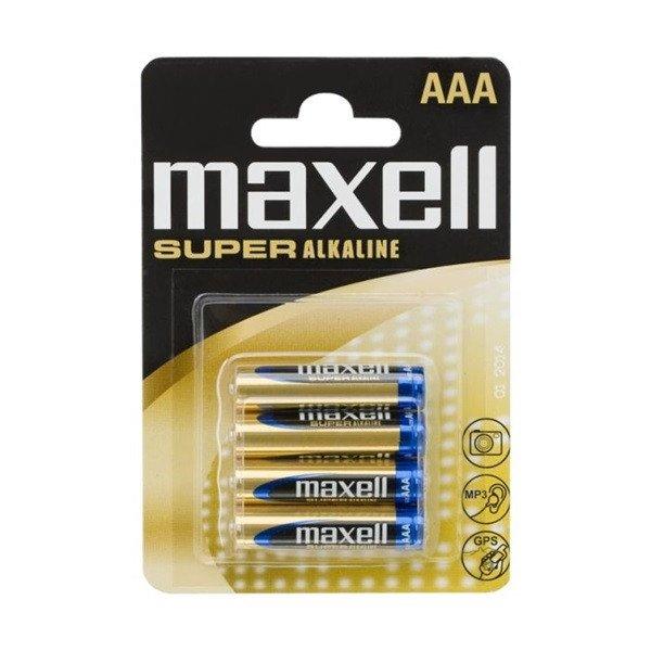 Maxell Elem - Szuper Alkáli elem, 4db AAA (LR03), 1,5V (no mercury)