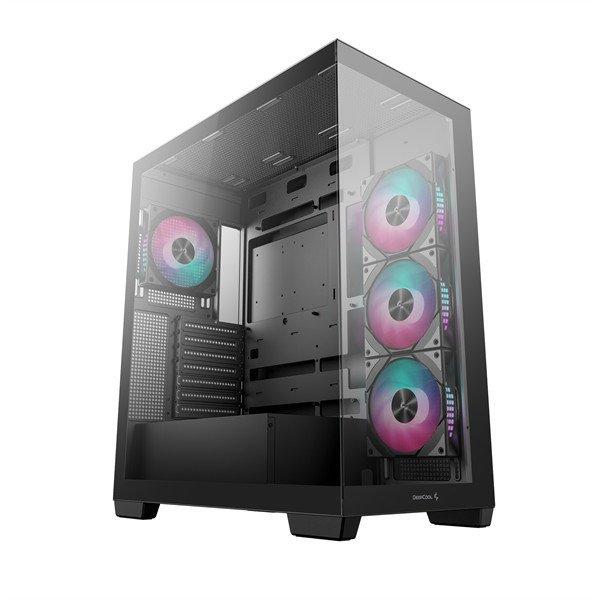 DeepCool Számítógépház - CG580 4F (fekete, ablakos, 4x12cm A-RGB, BTF, ATX,
2xUSB3.0, 1xUSB2.0)