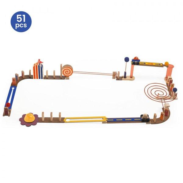 Djeco Építőjáték Forgalmas, 51 db-os - Zig & Go Junior