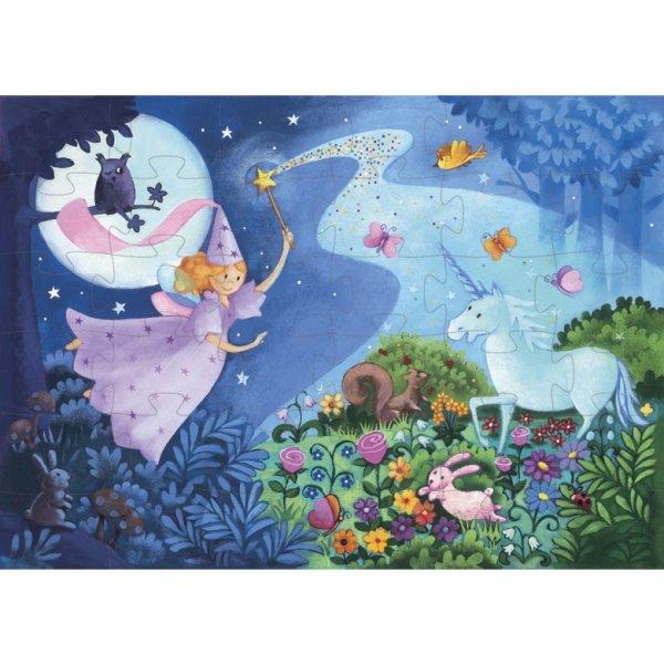 Djeco Formadobozos puzzle - Tündér és az egyszarvú - The fairy and the
unicorn