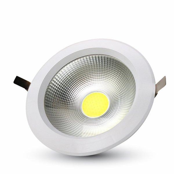 20W LED COB Mélysugárzó Kerek A++ 120 lm/W Hideg Fehér (V-TAC)