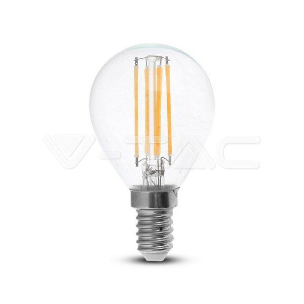 LED izzó 4W izzókzálas E14 P45 Fehér (V-TAC)