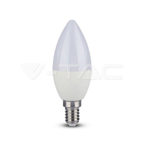 LED izzó 5.5W E14 C37 Gyertya 6400K CRI95+ (V-TAC)