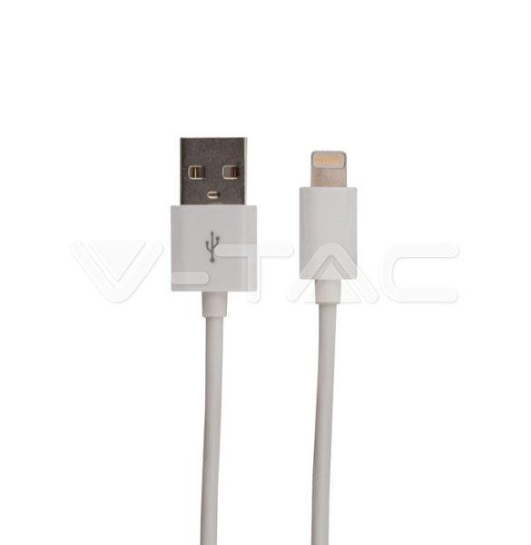 Iphone kábel fehér, MFI tanúsítvánnyal (V-TAC)