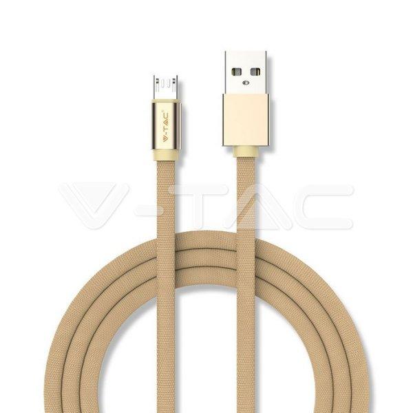 1m. Micro USB kábel arany rubin széria (V-TAC)