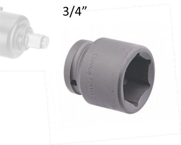 Gépi dugókulcs fej 3/4" 22 mm