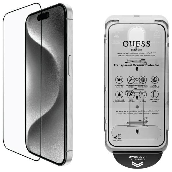 Guess GUTGP16LBOKGCIT Screen Protector 2.5D Outline edzett üveg kijelzővédő
iPhone 16 Pro