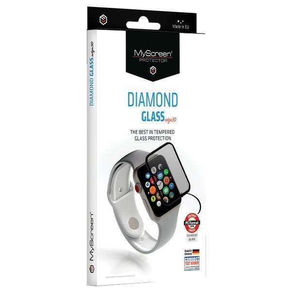 MyScreen Protector Diamond Glass Edge 3D edzett üveg kijelzővédő ezüst
szegéllyel Apple Watch Ultra/Ultra2 (49mm)