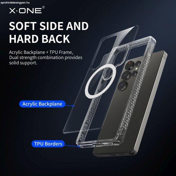 X-One Dropguard Magnetic Case Pro MagSafe-kompatibilis tok Samsung Galaxy S25 -
átlátszó