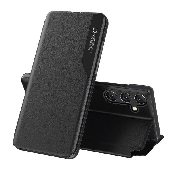 Eco Leather View kinyitható tok Samsung Galaxy S25 - fekete