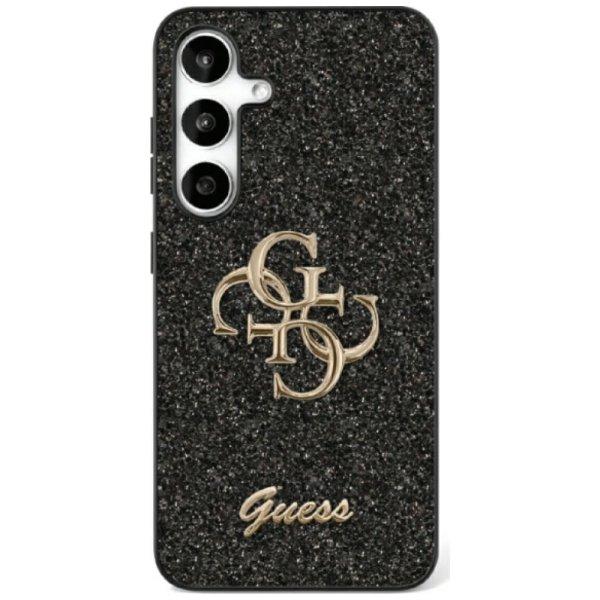 Guess Fixed Glitter Big 4G Metal Logo tok Samsung Galaxy S25 - fekete