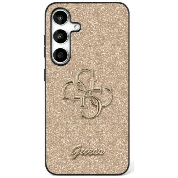 Guess Fixed Glitter Big 4G Metal Logo tok Samsung Galaxy S25 - arany színű