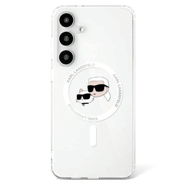 Karl Lagerfeld Button Karl & Choupette Heads Printed Logo MagSafe-kompatibilis
tok Samsung Galaxy S25 - fehér