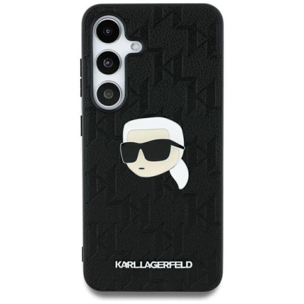 Karl Lagerfeld Leather Monogram Pin Logo Karl Head tok Samsung Galaxy S25 Ultra
- fekete