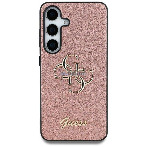 Guess GUHCS25LHG4SGP Fixed Glitter Big 4G tok Samsung Galaxy S25 Ultra -
rózsaszín