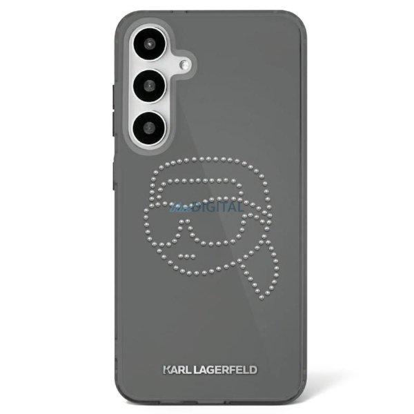 Karl Lagerfeld KLHCS25SHKHDCELK IML Rhinestones Karl Head tok Samsung Galaxy S25
- fekete