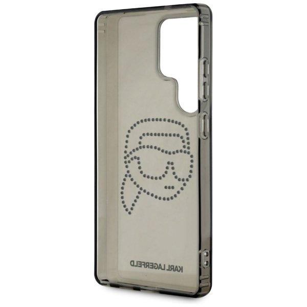 Karl Lagerfeld KLHCS25LHKHDCELK IML Rhinestones Karl Head tok Samsung Galaxy S25
Ultra - fekete