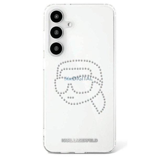 Karl Lagerfeld KLHCS25SHKHDCELT IML Rhinestones Karl Head tok Samsung Galaxy S25
- átlátszó