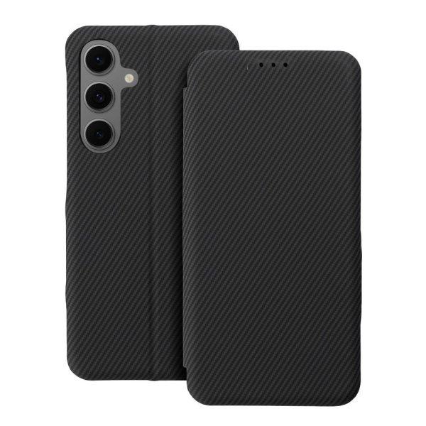 FOLIO SIDE MAGNET kinyitható tok Samsung Galaxy S25 - fekete