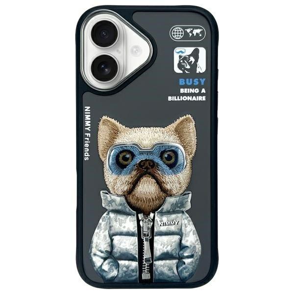 Nimmy Cool&Cute 2.0 Dog tok iPhone 16 - fekete