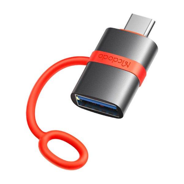 McDodo OT-3810 Type-C - USB-A adapter - fekete