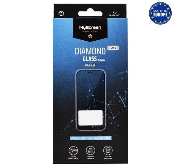 MYSCREEN DIAMOND GLASS LITE EDGE képernyővédő üveg (2.5D, full glue,
0.33mm, 9H) FEKETE ZTE Blade A34 4G