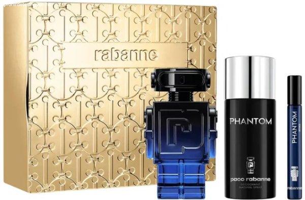 Rabanne Phantom Intense - EDP 100 ml + dezodor spray 150 ml + EDP 10 ml