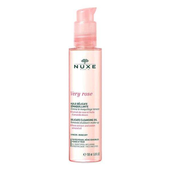 Nuxe Gyengéd sminklemosó olaj minden bőrtípusra Very Rose
(Delicate Cleansing Oil) 150 ml