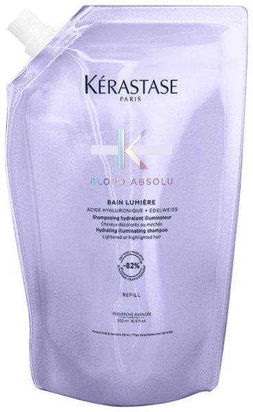 Kérastase Csere utántöltő hidratáló és
világosító samponhoz világosított és
melírozott hajra Blond Absolu Bain Lumiére (Hydrating Illuminating
Shampoo Refill) 500 ml