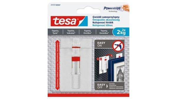 Akasztószög, öntapadó, állítható, TESA "Powerstrips®",
érzékeny felületre