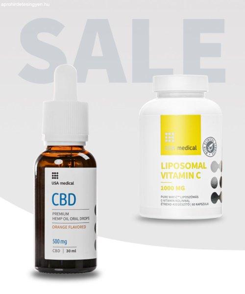 CBD Olaj 500 mg + Liposzómás C-vitamin