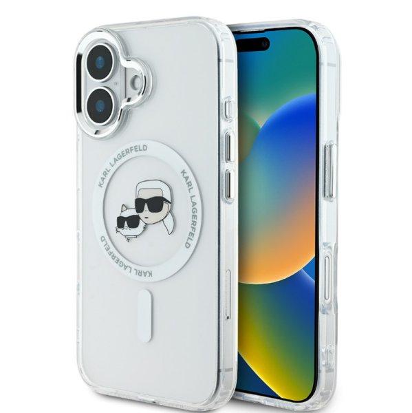 Karl Lagerfeld IML K&CH Heads Metal Frame MagSafe Apple iPhone 16 Plus (6.7)
hátlapvédő tok átlátszó (KLHMP16MHLSKCH)