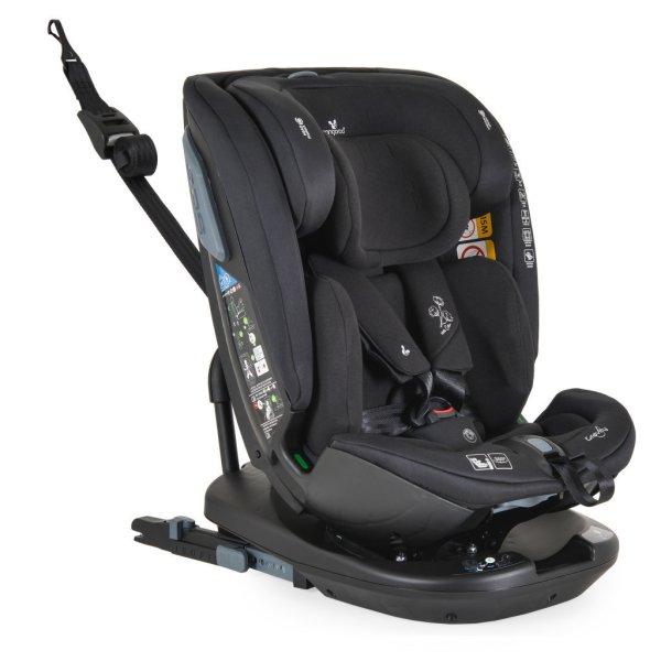 Cangaroo Gravity I-Size 360°-ban forgatható ISOFIX gyermekülés, SPS
oldalvédelemmel (40-150 cm) - Fekete