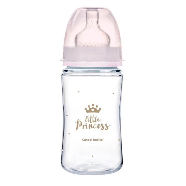 Canpol babies EasyStart anti-kólikás cumisüveg Royal Baby 240ml (3h+) -
Little Princess - Rózsaszín