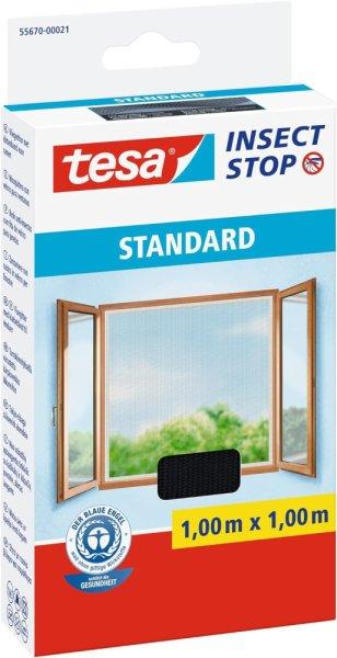 tesa Insect Stop STANDARD Öntapadó szúnyogháló - antracitszürke, 100 cm x
100 cm