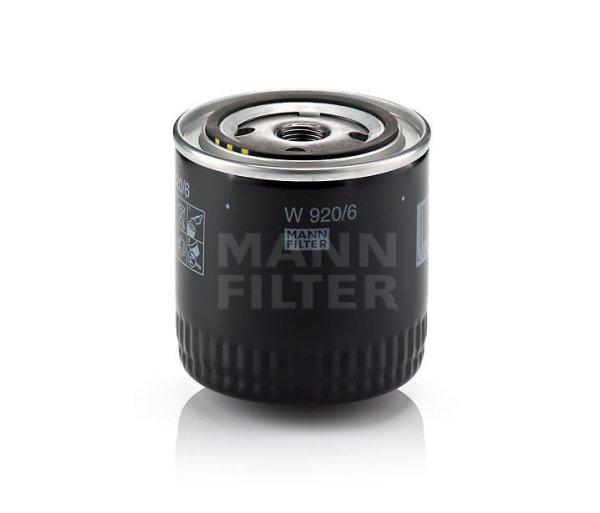 MANN-FILTER W 920/6 Olajszűrő egy visszafolyó záró szeleppel