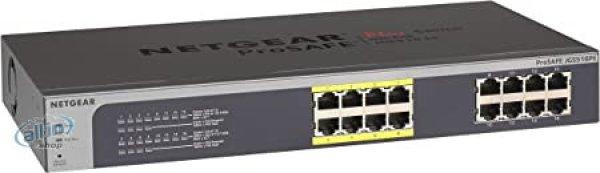 Netgear JGS516PENETGEAR ProSafe Plus JGS516PE - Kapcsoló - nem menedzselhető -
8 x 10/100/1000 (PoE)