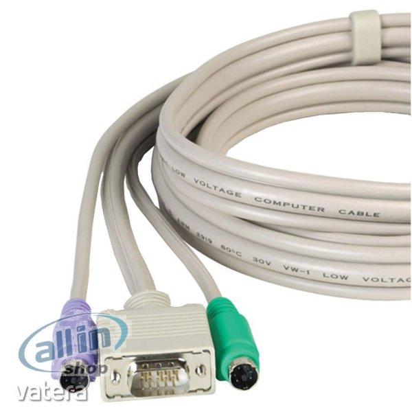 Lindy Premium KVM Combo-, Billentyűzet / video / egér kábel, PS / 2, HD-15
(VGA) 1M